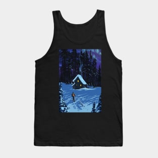 Snowshoe Moonlit Winter Wonderland. Tank Top